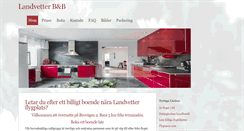 Desktop Screenshot of landvetterbedandbreakfast.se